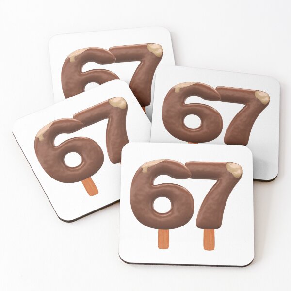 Item preview, 67 Ice Cream Sixty Seven Number 3d Chocolate designed and sold by HelloFromAja.