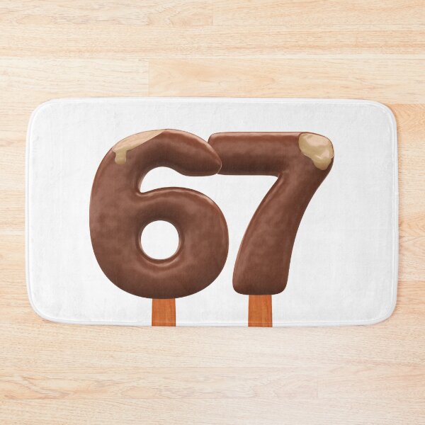 Item preview, 67 Ice Cream Sixty Seven Number 3d Chocolate designed and sold by HelloFromAja.