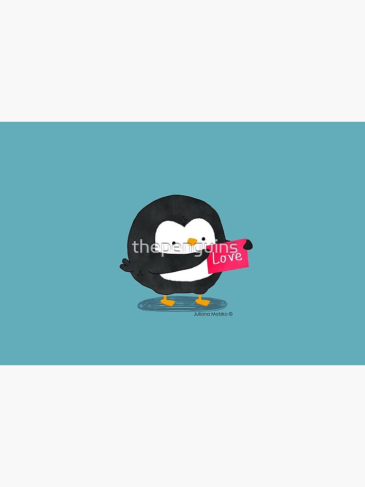 Penguin with a Love Card by thepenguins