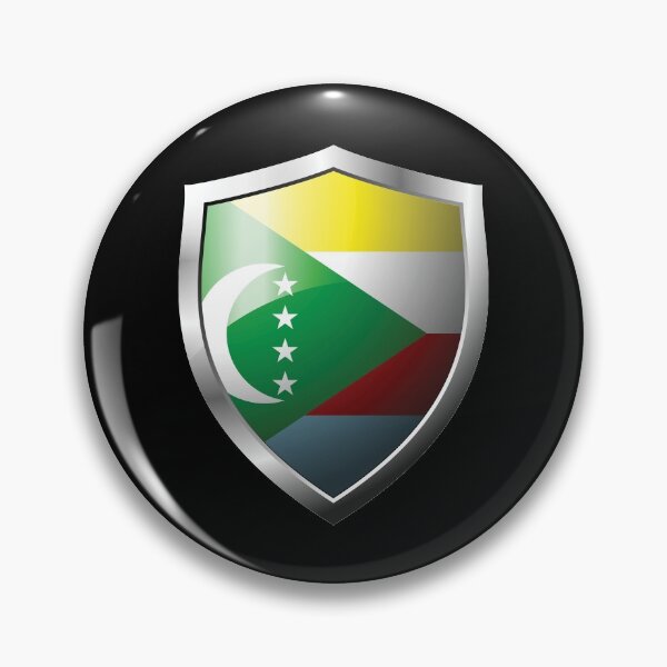 Item preview, Strong Comoros Flag Shield Country designed and sold by HelloFromAja.