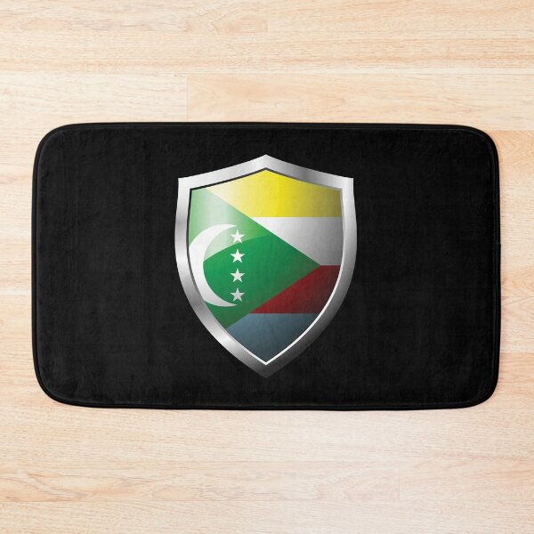 Item preview, Strong Comoros Flag Shield Country designed and sold by HelloFromAja.