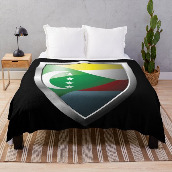 Item preview, Strong Comoros Flag Shield Country designed and sold by HelloFromAja.