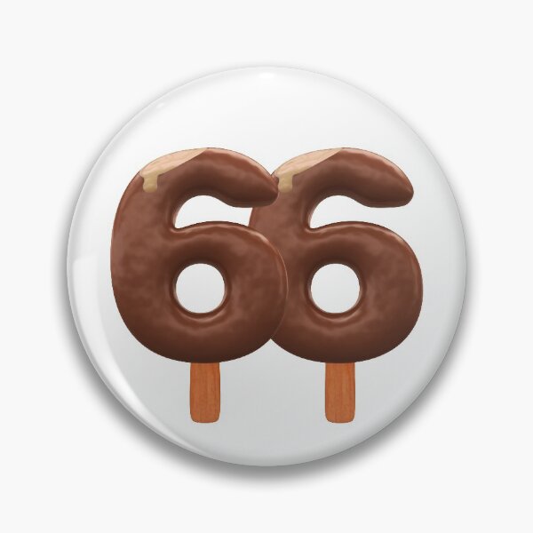 Item preview, 66 Ice Cream Sixty Six Number 3d Chocolate designed and sold by HelloFromAja.