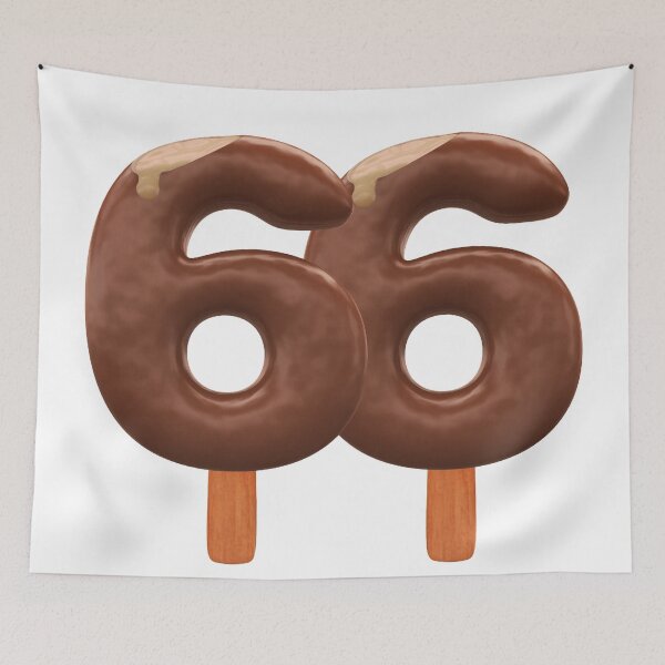 Item preview, 66 Ice Cream Sixty Six Number 3d Chocolate designed and sold by HelloFromAja.