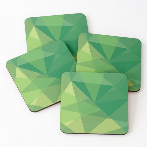 Item preview, Geometric Mosaic Triangles (green) designed and sold by Design Minds Boutique.