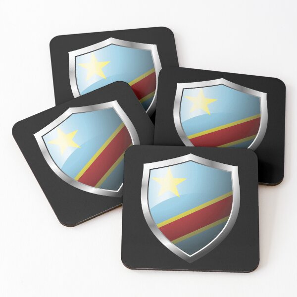 Item preview, Strong Congo Flag Shield Country designed and sold by HelloFromAja.