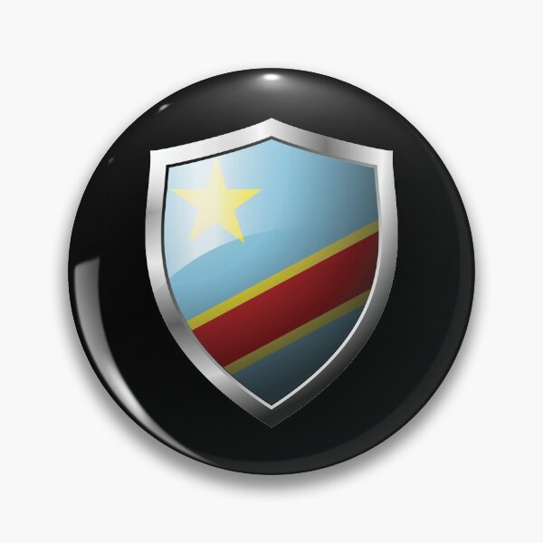 Item preview, Strong Congo Flag Shield Country designed and sold by HelloFromAja.