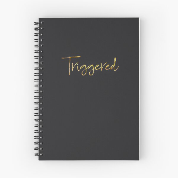 Item preview, Meme quote: Triggered, in gold sparkle glitter tekst. designed and sold by PrintPit.