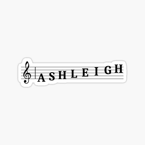 Name Ashleigh Sticker