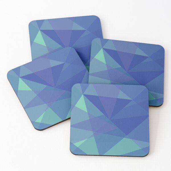 Item preview, Geometric Mosaic Triangles (blue) designed and sold by Design Minds Boutique.