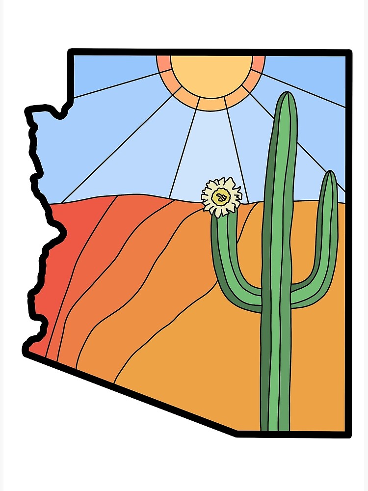 arizona-state-symbol-poster-for-sale-by-lornebean-redbubble