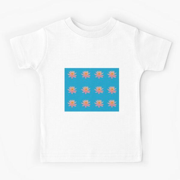 Water Lily in Blue Kids T-Shirt