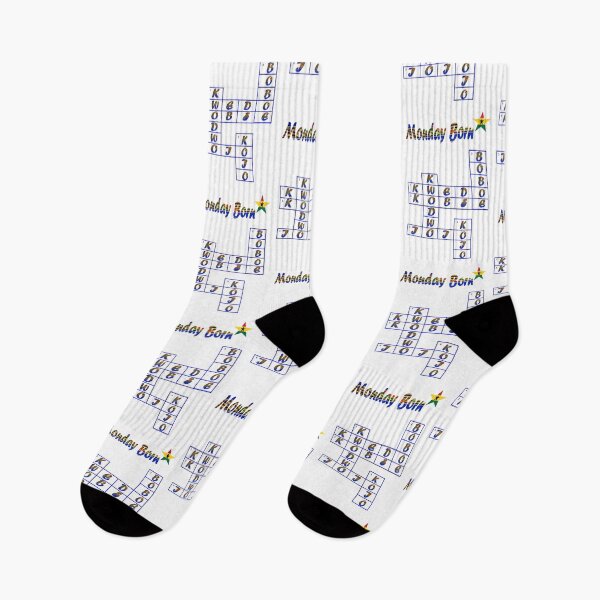 Item preview, Monday Born Ghanaian Male Names in blue designed and sold by WhoWeAre.