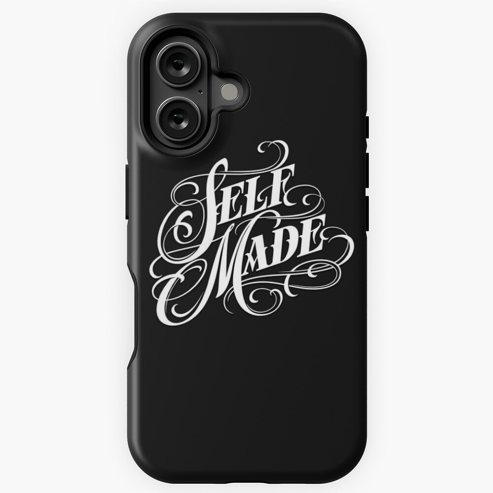 Self Made Chicano Lettering Tattoo Design  Sticker