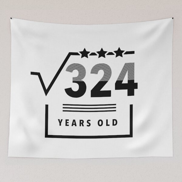 Item preview, Square Root Of 324 Shirt Years Old 18th Birthday Gift Math designed and sold by DiogoCalheiros.