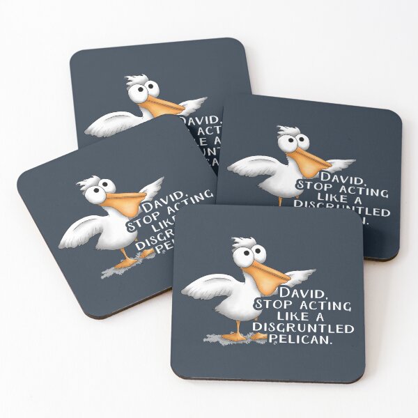 Item preview, Schitt's Creek David Disgruntled Pelican Dark designed and sold by ironydesigns.