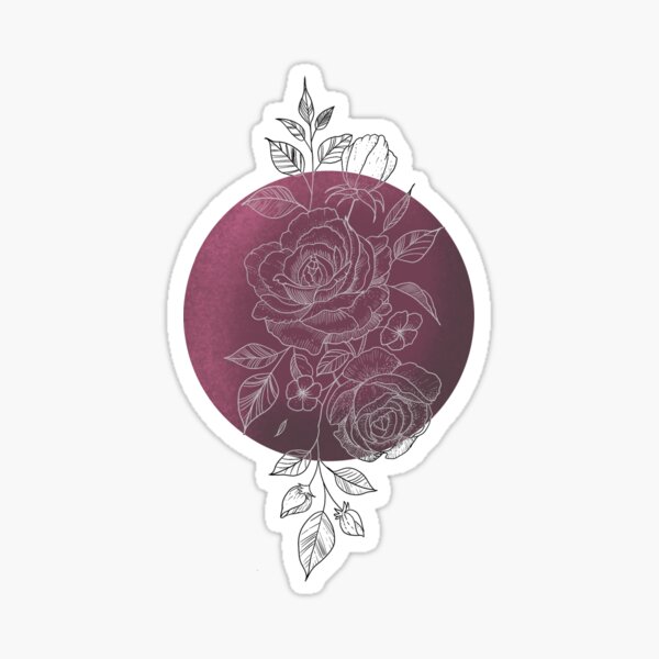 Red rose Sticker