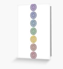 seven chakras Greeting Card