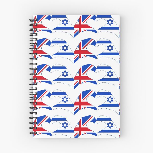 Item preview, We Heart UK & Israel Patriot Flag Series designed and sold by Carbon-Fibre Media.