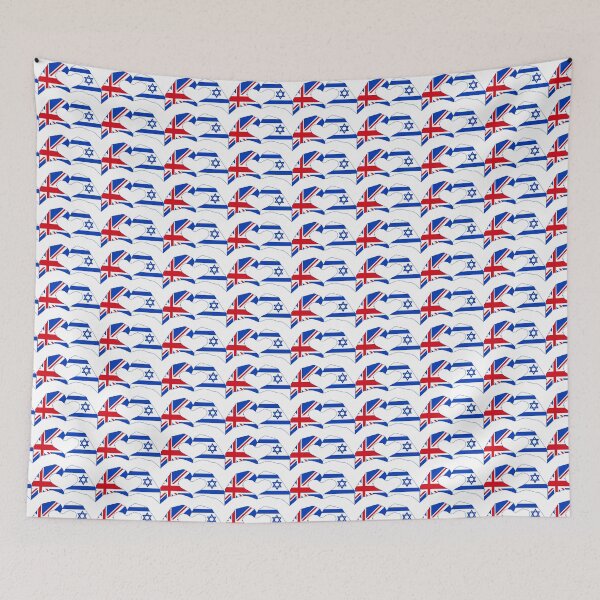 Item preview, We Heart UK & Israel Patriot Flag Series designed and sold by Carbon-Fibre Media.
