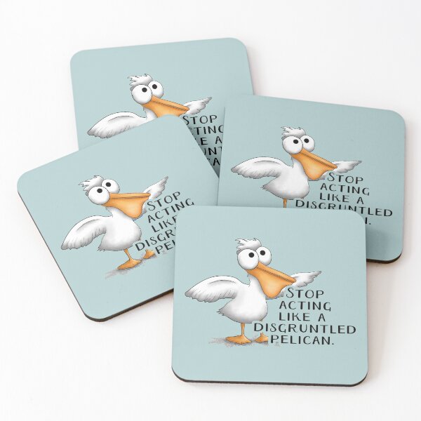Item preview, Funny Disgruntled Pelican designed and sold by ironydesigns.