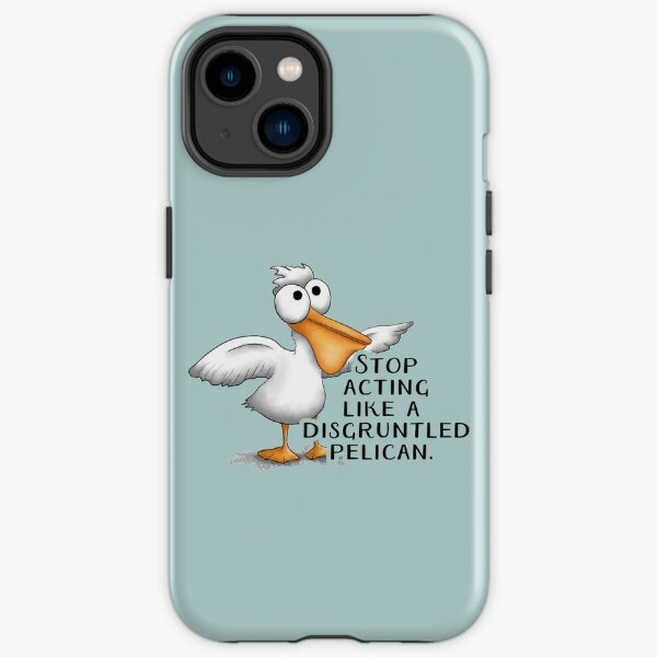 Funny Disgruntled Pelican iPhone Tough Case
