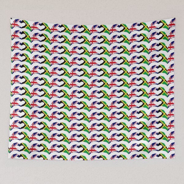 Item preview, We Heart UK & Jamaica Patriot Flag Series designed and sold by Carbon-Fibre Media.