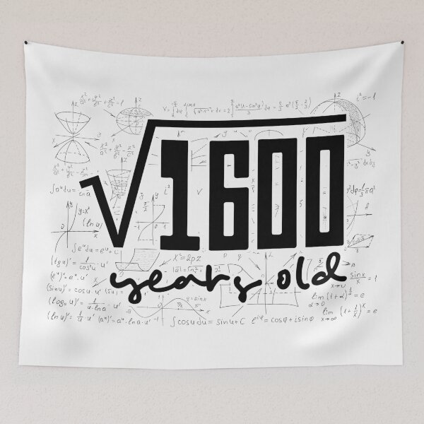 Item preview, Square Root Of 1600 Shirt Years Old 40th Birthday Gift Math designed and sold by DiogoCalheiros.