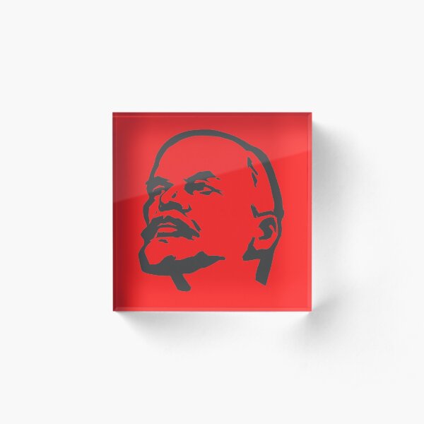 Vladimir Lenin Silhouette Acrylic Block