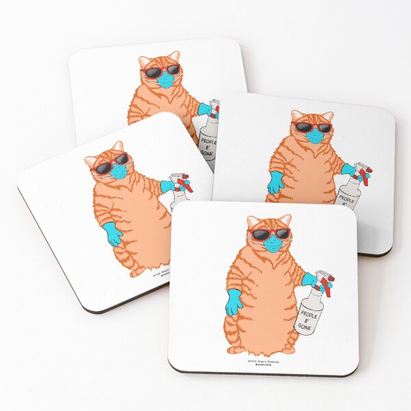 Item preview, Socially Distant Cat  designed and sold by Alexis  Rosasco.