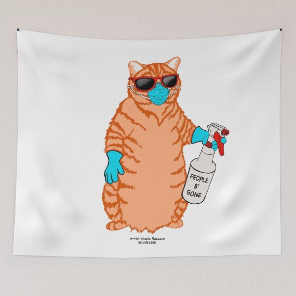 Item preview, Socially Distant Cat  designed and sold by Alexis  Rosasco.