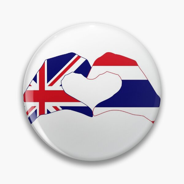 Item preview, We Heart UK & Thailand Patriot Flag Series designed and sold by Carbon-Fibre Media.