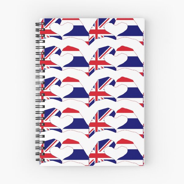 Item preview, We Heart UK & Thailand Patriot Flag Series designed and sold by Carbon-Fibre Media.