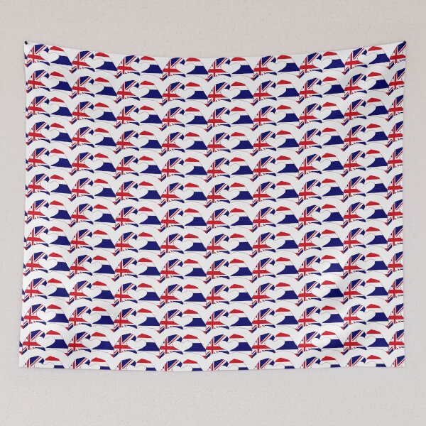 Item preview, We Heart UK & Thailand Patriot Flag Series designed and sold by Carbon-Fibre Media.