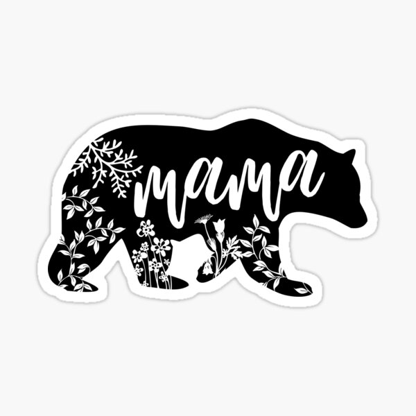 Download Bear Mama Svg Stickers Redbubble