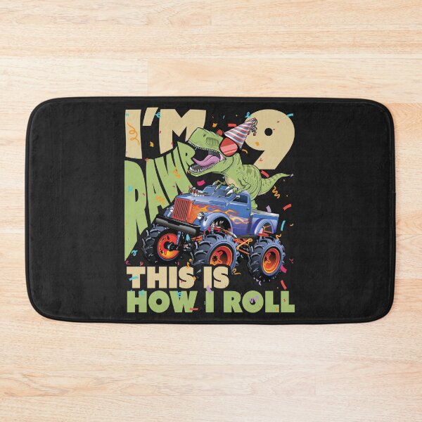 Item preview, 9th Birthday, 9 Year Old Print. T-Rex, Dinosaur Truck Graphic designed and sold by PackAPunch.