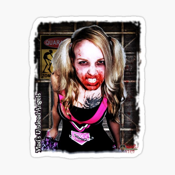 Live Undead Angels: Zombie Cheerleader Sticker