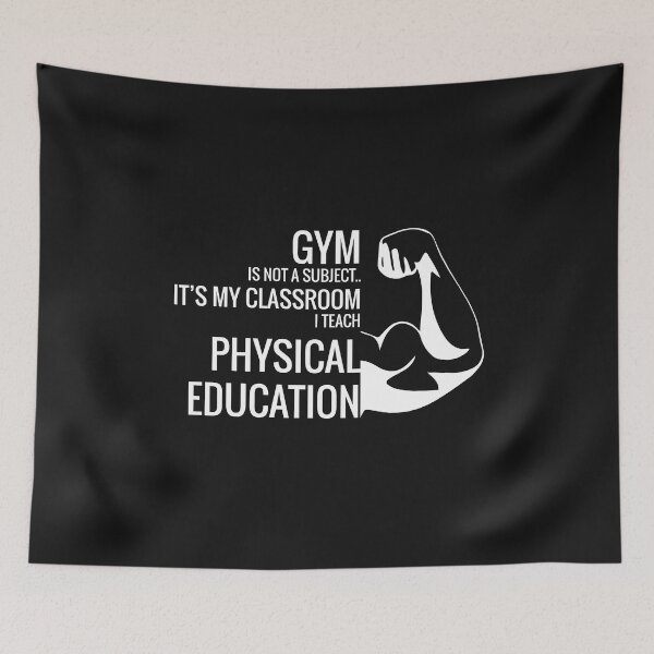 Item preview, GYM IS NOT A SUBJECT.. IT’S MY CLASSROOM I TEACH PHYSICAL EDUCATION Funny Saying Workout Fitness Exercise designed and sold by ioema.