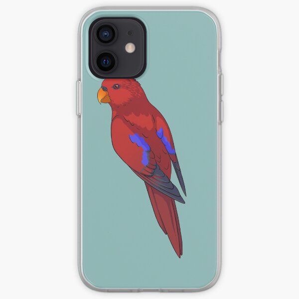 Clingy Red Lory iPhone Soft Case