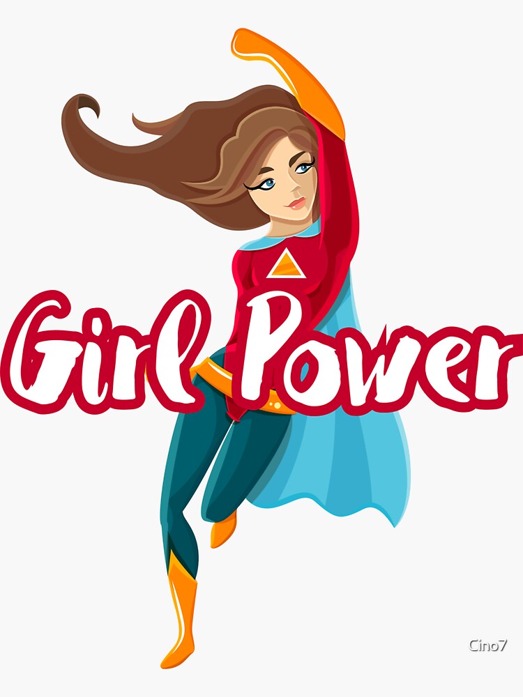 Girl Power Super Woman Women Power Sticker