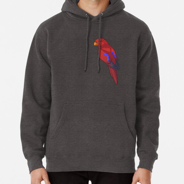 Clingy Red Lory Pullover Hoodie
