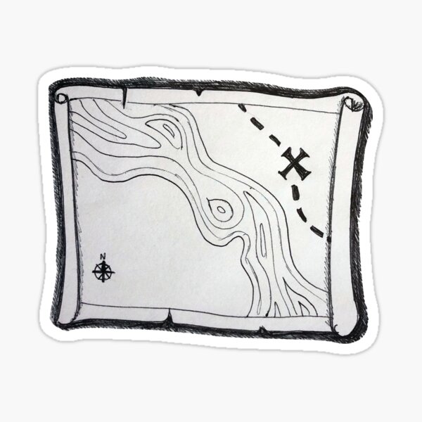 Item preview, Treasure map designed and sold by Lavenderbuttons.