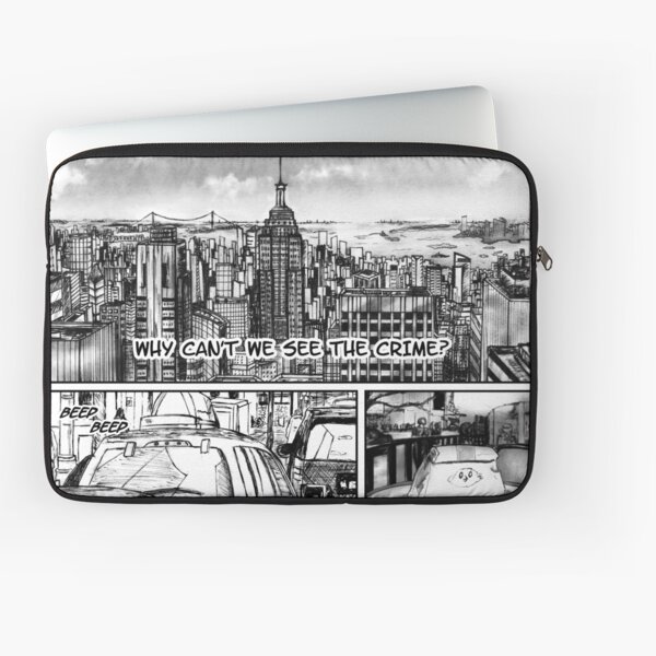 Why Can’t We See The Crime | Bleakville Laptop Sleeve