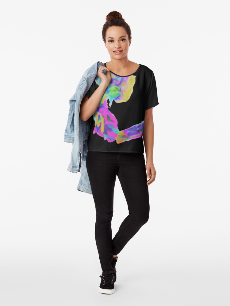 Alternate view of Up In Smoke Chiffon Top
