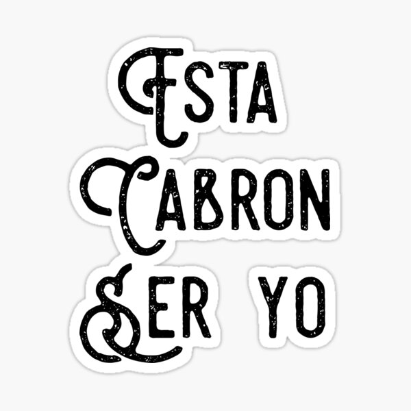 Cabron Pegatina