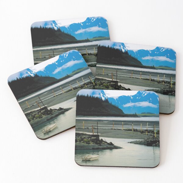 Item preview, Skiff tied up in Prince William Sound, Valdez, Alaska designed and sold by Alaskandreamer.