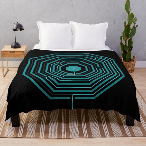 Item preview, Octagonal Maze in shades of Green designed and sold by ShuttleworthArt.