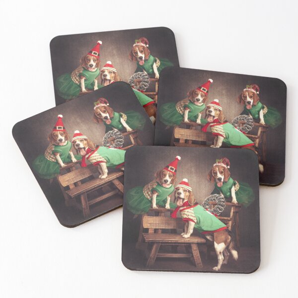 beagle Coasters (Set of 4)
