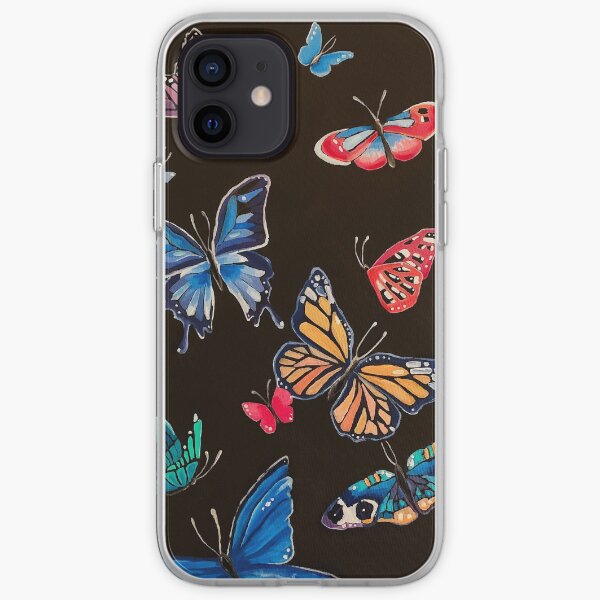 Oil Paint Butterflies iPhone Soft Case