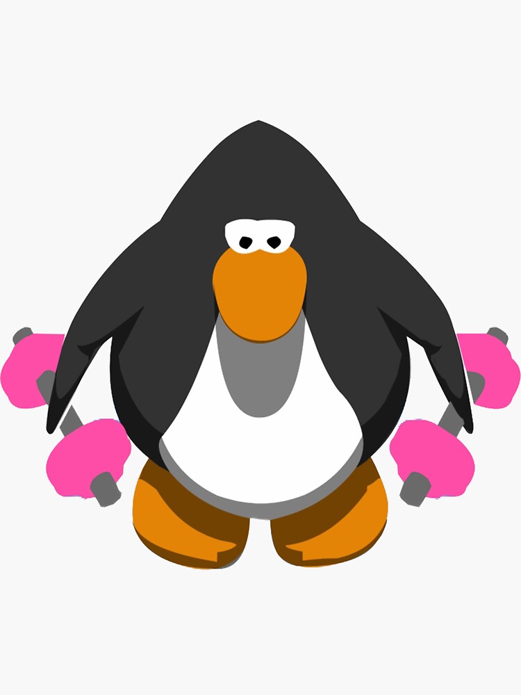 eat the rich - club penguin Sticker for Sale by charlottespice